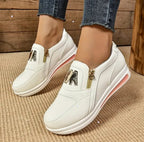 🔥49% OFF🔥Women’s Comfort Zip Slip-On Sneakers – Lightweight, Breathable & Easy Walk Design
